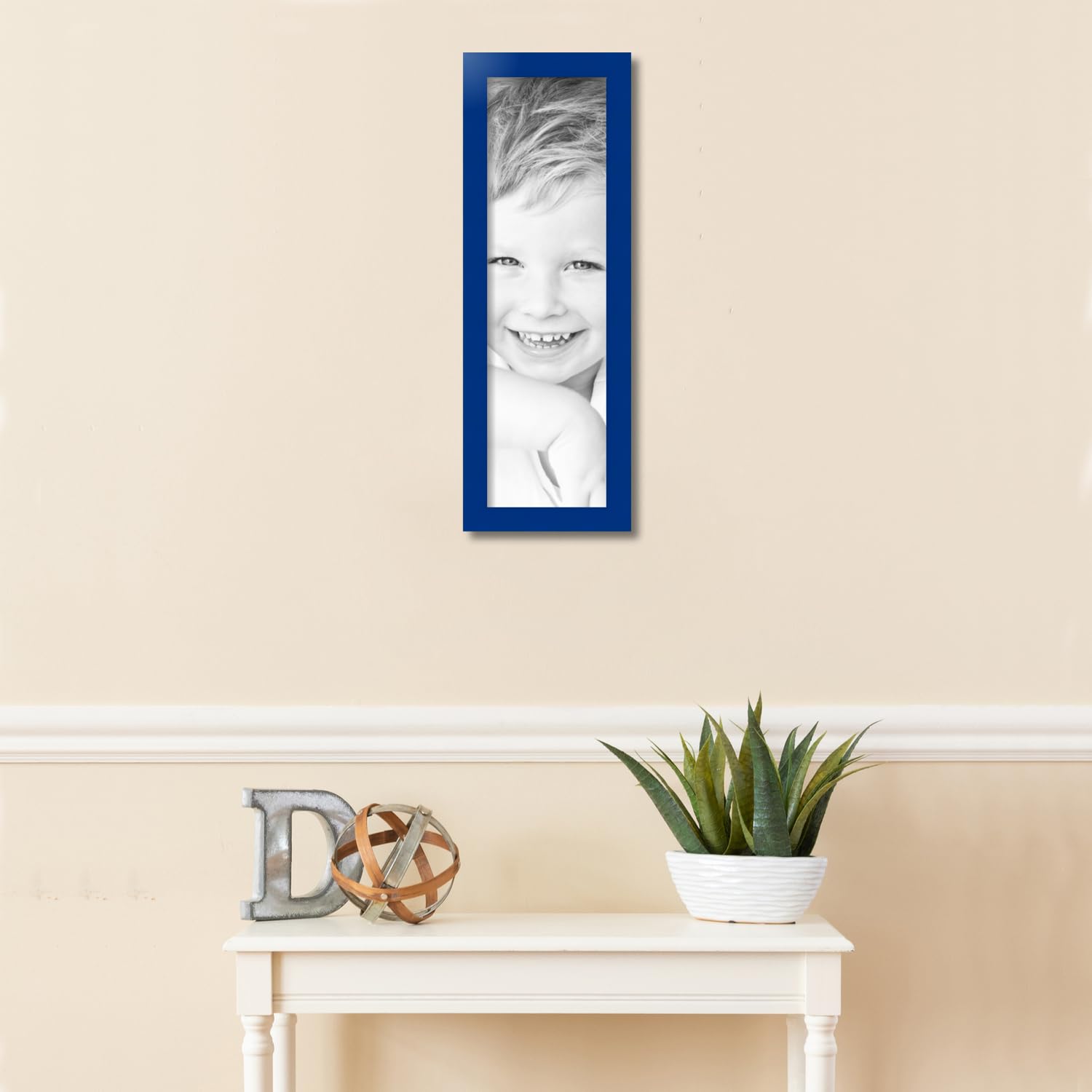 ブルーのブハラ　120x80cm Amazon.com - ArtToFrames 7x24 inch Blue Stain on Beech Wood